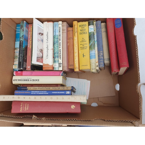 479 - Four boxes of Books on travel, art, textiles, history, etc