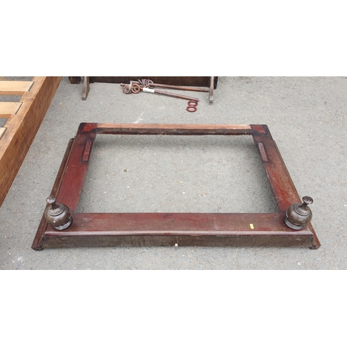 526 - A Victorian mahogany Half Tester Bed, 3ft 6in wide