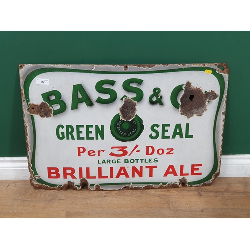 582 - An Enamel Advertising Sign 