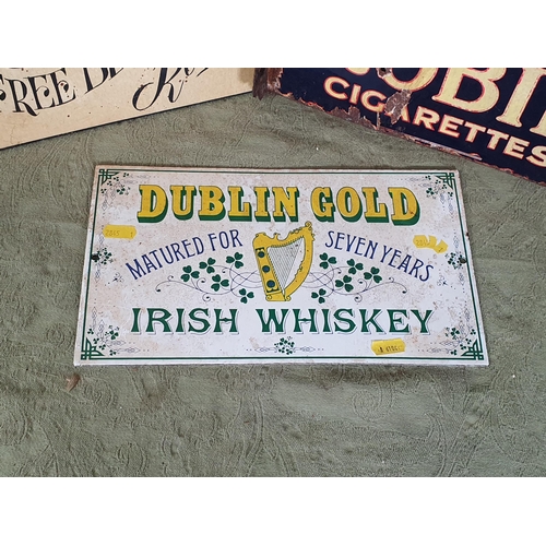 586 - An Enamel double sided Advertising Sign 