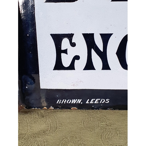 591 - An Enamel double sided Advertising Sign 