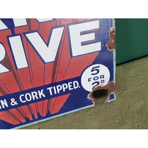 595 - A double sided Enamel Sign 