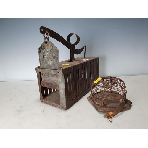 659 - An antique Rat Trap and a cage Mouse Trap (R7)