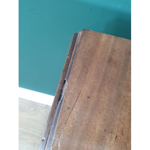 7 - A mahogany Dropleaf Table on turned tapered supports, A/F, 2ft 5