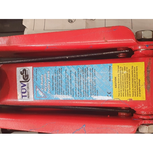 722 - A hydraulic Trolley Jack in carry case, R.10