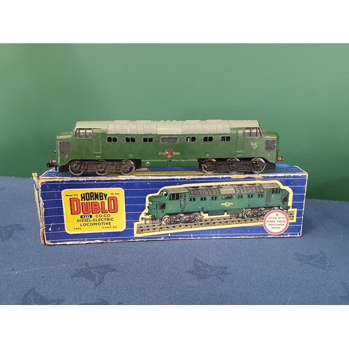 702 - A boxed Hornby Dublo 3232 Co-Co diesel Locomotive and a boxed T.P.O. Mail Van Set (R4)