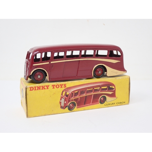 149 - Dinky Toys 281 maroon Luxury Coach, boxed