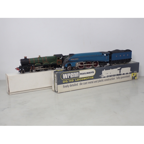 166 - Wrenn 00 gauge W2222 'Devizes Castle' Locomotive, with box base (lacking box lid); and W2212 'Sir Ni... 