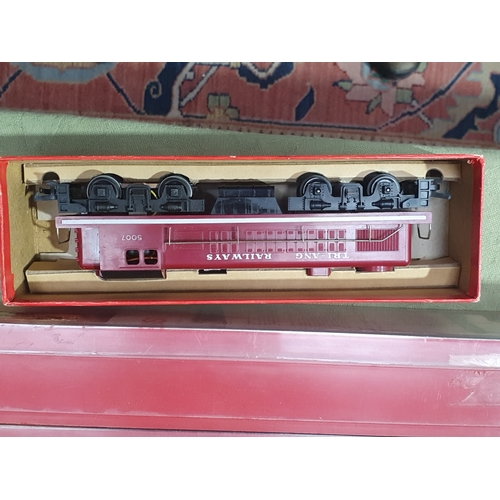 168 - A boxed of boxed Triang 00 gauge including two Princess Locomotives (lacking tenders), B.B. diesel L... 