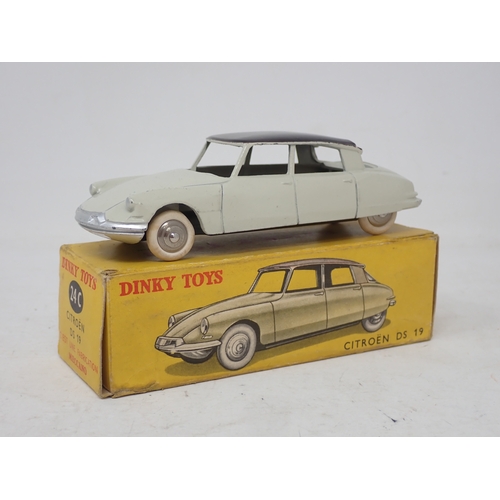 202 - French Dinky Toys 24C white Citroen DS19, boxed