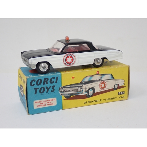 207 - Corgi Toys 237 Oldsmobile Sheriff Car, boxed