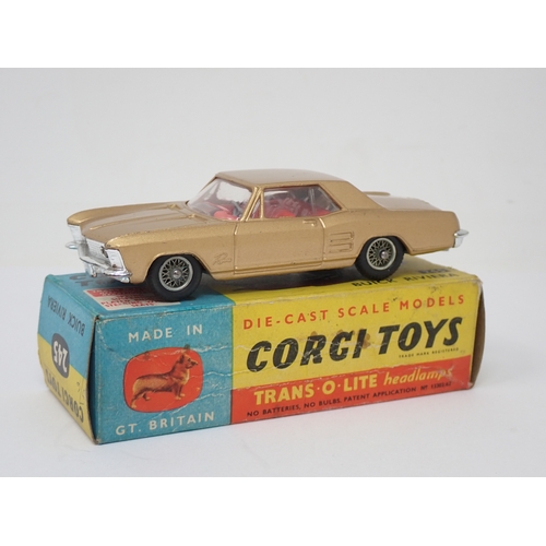 230 - Corgi Toys 245 gold Buick Riviera, boxed