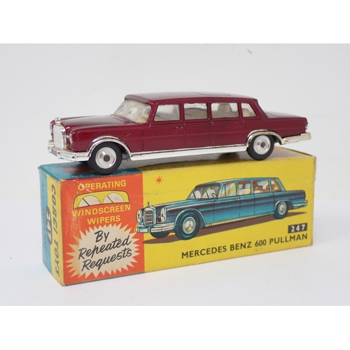 231 - Corgi Toys 247 metallic red Mercedes-Benz 600 Pullman, boxed