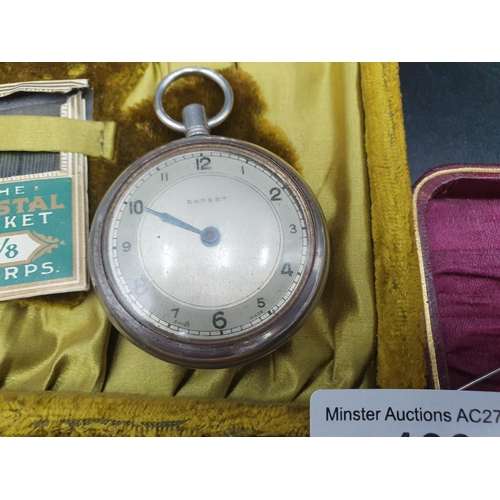 100 - Two part Sewing Sets and sundry Manicure Tools, in cases, a Pocket Roulette Watch and an Expert Pock... 