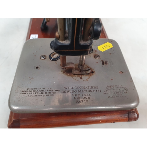 249 - A vintage Willcox & Gibbs Sewing Machine (R8)