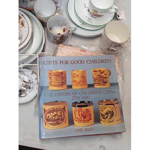 307 - Seven children's Mugs, Nursery ware china, feeding bowl, NOEL RILEY: Gifts for Good Children, 1 Vol,... 