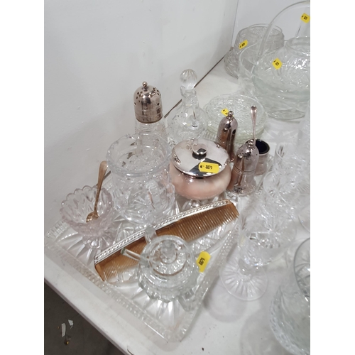 349 - A large quantity of Edinburgh and other glassware including Tumblers, Wines, Dressing Table items, e... 