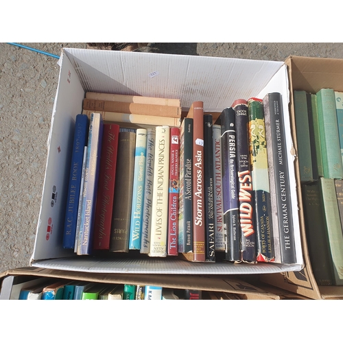 472 - Five boxes of Books including Biography, History, Military, etc. (R5)