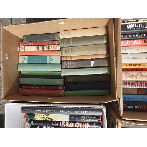 472 - Five boxes of Books including Biography, History, Military, etc. (R5)