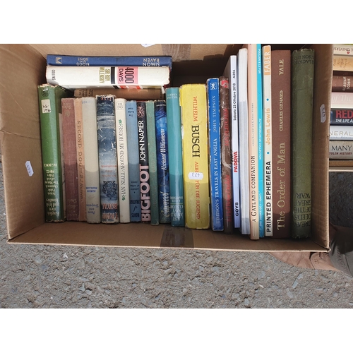 473 - Five boxes of Books including Military History, Aviation, Topography, etc. (R4)