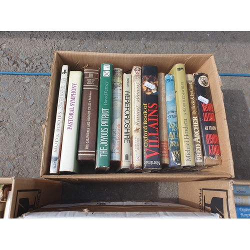 473 - Five boxes of Books including Military History, Aviation, Topography, etc. (R4)