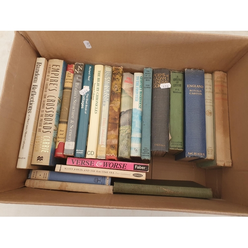 476 - Five boxes of Books including Natural History, English Local History, Topography, etc. (R5)