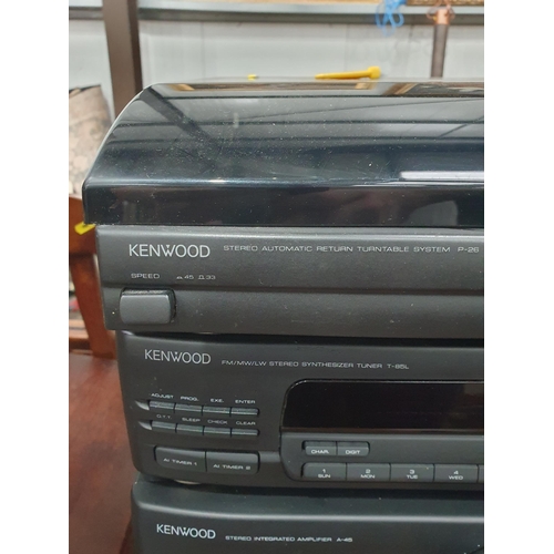 584 - A Kenwood Sound System with two Speakers (R9) (Passed PAT Test)