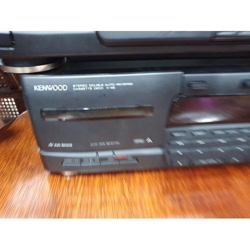 584 - A Kenwood Sound System with two Speakers (R9) (Passed PAT Test)