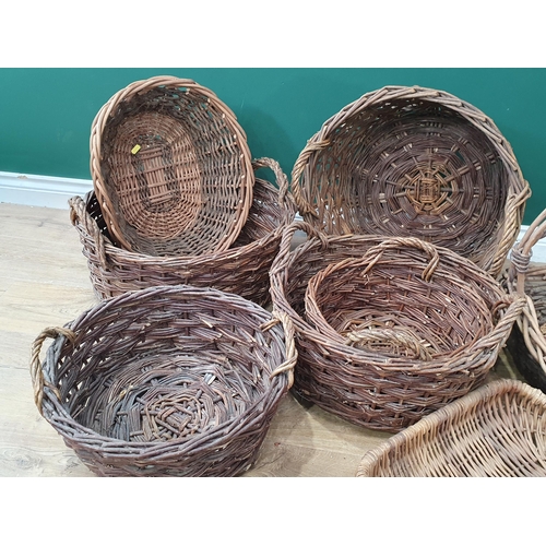 624 - Eight wicker Baskets (R7)