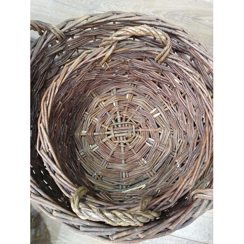 624 - Eight wicker Baskets (R7)