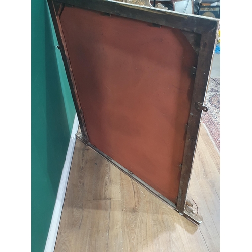 676 - A gilt framed Overmantle Mirror 4ft 3in H x 3ft 3in W A/F (R11)