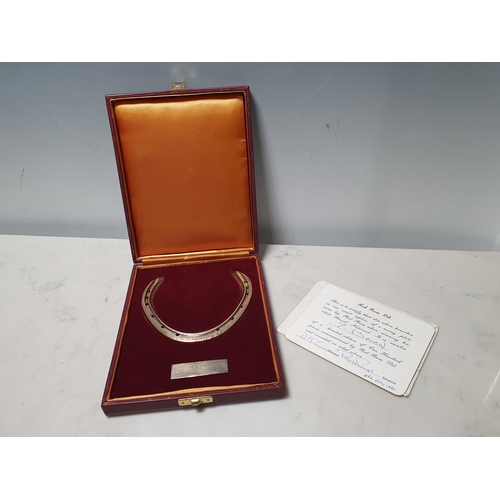 69 - A Red Rum Limited Edition silver Horseshoe No.7/100, in original case with certificate