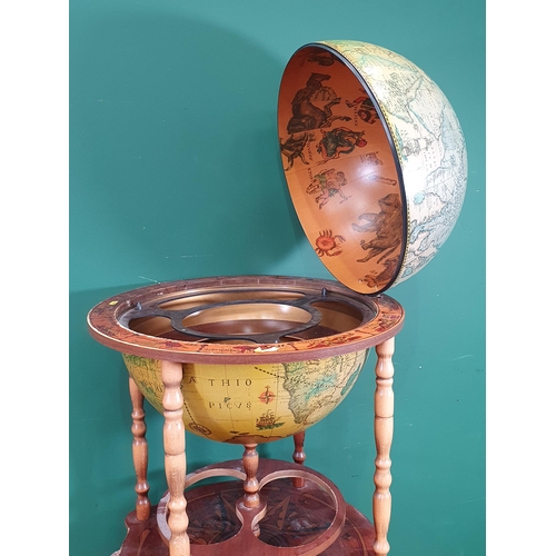 696 - A Globe Cocktail Cabinet (R10)