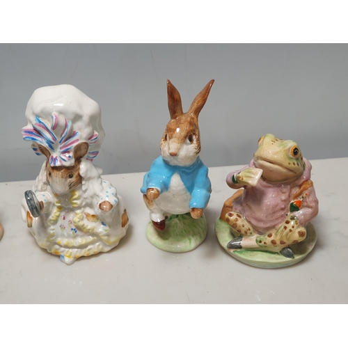 77 - Six Beswick Beatrix Potter Figures including 'Ginger', 'Mr Alderman Ptolemy', 'Anna Maria', 'Lady Mo... 