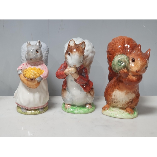 80 - Six Beswick Beatrix Potter Figures including 'Mr Jackson', 'Thomasina Tittlemouse', 'Miss Flopsy Bun... 