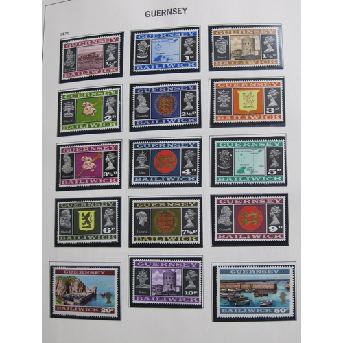 401 - A Stamp Collection of Channel Islands and Isle of Man, mint, mostly post 1940, contained in two spec... 