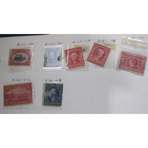 408 - An All World Collection of Stamps contained in various albums, with interest in the USA; with variou... 