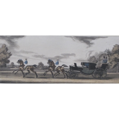 426 - G. HUMPHRY, Publ. His Majesty King George The Fourth in his travelling carriage, colour print, origi... 