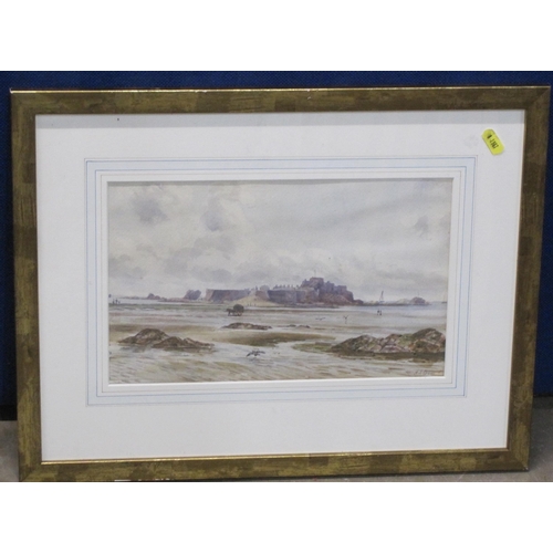 435 - JOHN MARSHALL. 'Collecting Kelp by a Shore', signed, watercolour and gouache, 12 x 15in; together wi... 