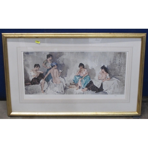 458 - AFTER SIR WILLIAM RUSSELL FLINT PRA. A figure group, pencil signed, reproduction in colours; and thr... 