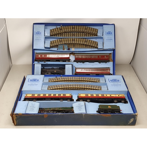 107 - Hornby Dublo EDP12 'Duchess of Montrose' Passenger Set, boxed and EDP13 2-6-4T Passenger Set, boxed