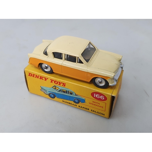 119 - Dinky Toys 166 cream and orange Sunbeam Rapier Saloon, boxed