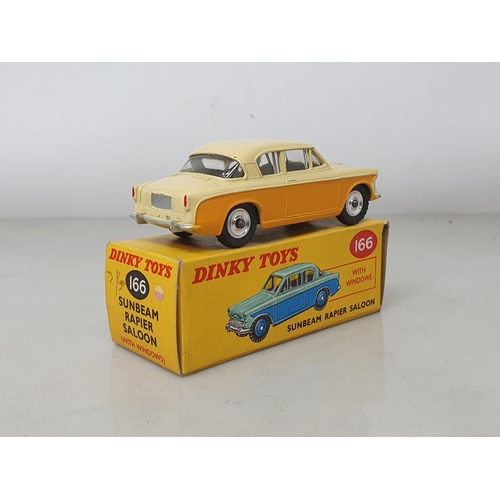 119 - Dinky Toys 166 cream and orange Sunbeam Rapier Saloon, boxed