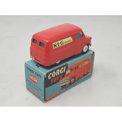 134 - Corgi Toys 403M Bedford 'K.L.G. Plugs' Van, boxed