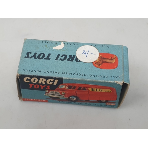 134 - Corgi Toys 403M Bedford 'K.L.G. Plugs' Van, boxed