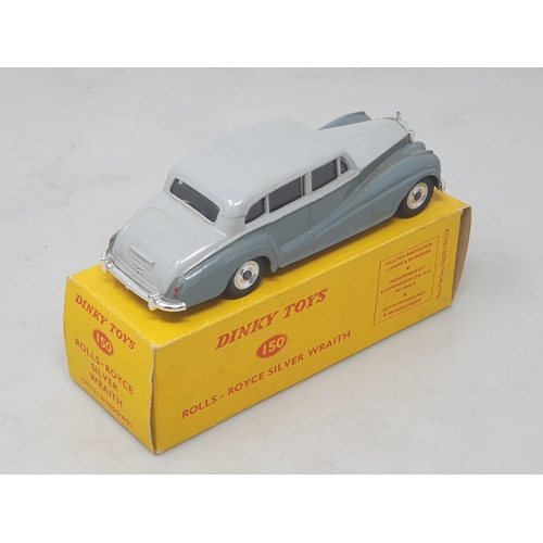 136 - Dinky Toys 150 Rolls-Royce Silver Wraith, boxed