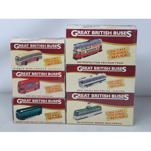 139 - Twenty nine boxed Great British Buses 1:76 Models and two other boxed Lorries