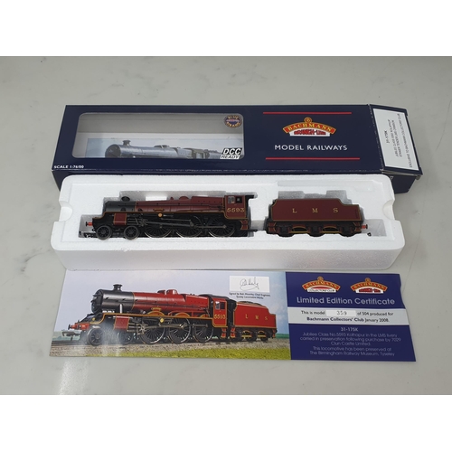 180 - A boxed Bachmann 00 gauge Jubilee Class Locomotive 'Kolaphur'