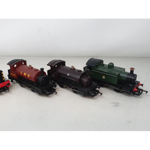 184 - Five unboxed Hornby 00 gauge 0-4-0 Shunters