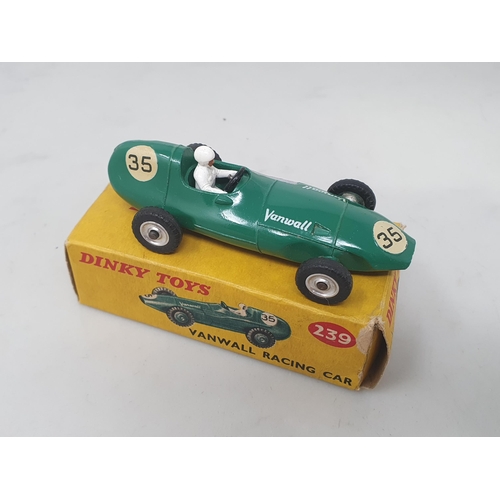 219 - A boxed Dinky Toys No.239 Vanwall Racing Car with spun hubs